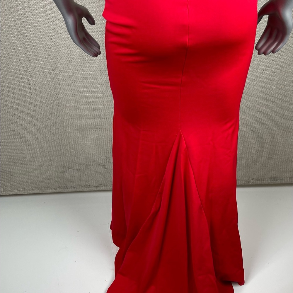TIE RACK HALTER MAXI DRESSRED - Picture 5 of 8